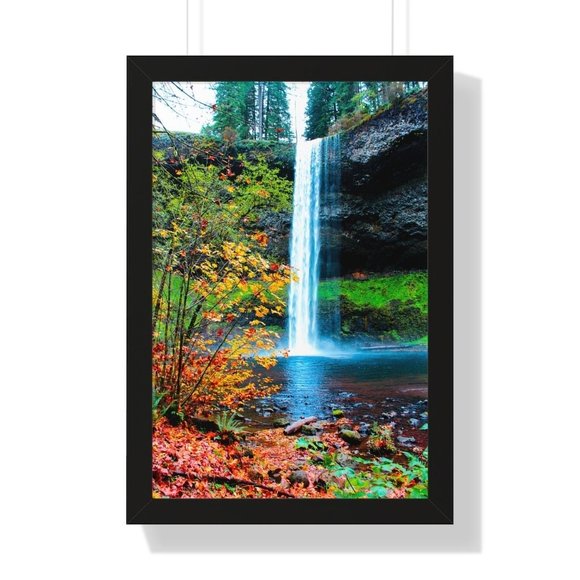 North Falls, Waterfalls, Oregon Waterfall Wall Art Design Poster Print Decor for - Picture 7 of 9